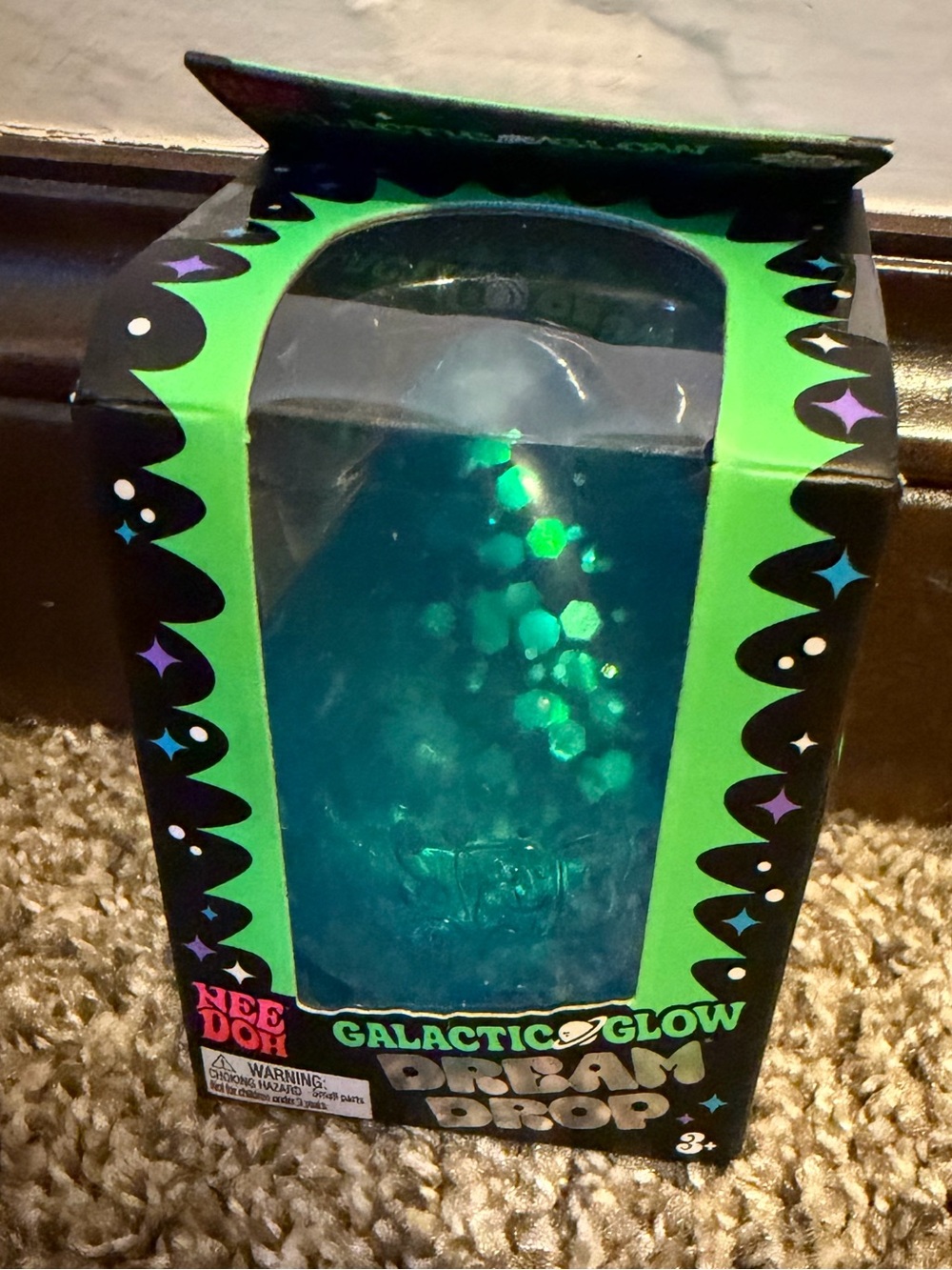 NeeDoh Galactic Glow Dream Drop by Schylling limited-edition, glow-in-the-dark